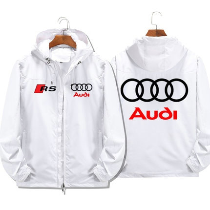 Veste Softshell Audi RS Capuche Homme Zippé Coupe-vent